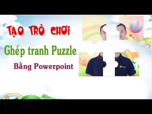 Tạo trò chơi ghép tranh Puzzle trong Powerpoint như thế nào - YouTube