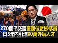 琴電「270個平交道僅個位數檢修員」 日本計畫5年引進80萬外籍特殊技能人才！【關鍵時刻】20240402 劉寶傑 黃世聰