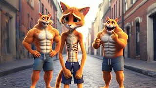 Skinny Cat will Surprise You! - Cat story!😼💪😻 #cat #cutecat #cute by Barack G 1,343 views 2 weeks ago 1 minute, 49 seconds