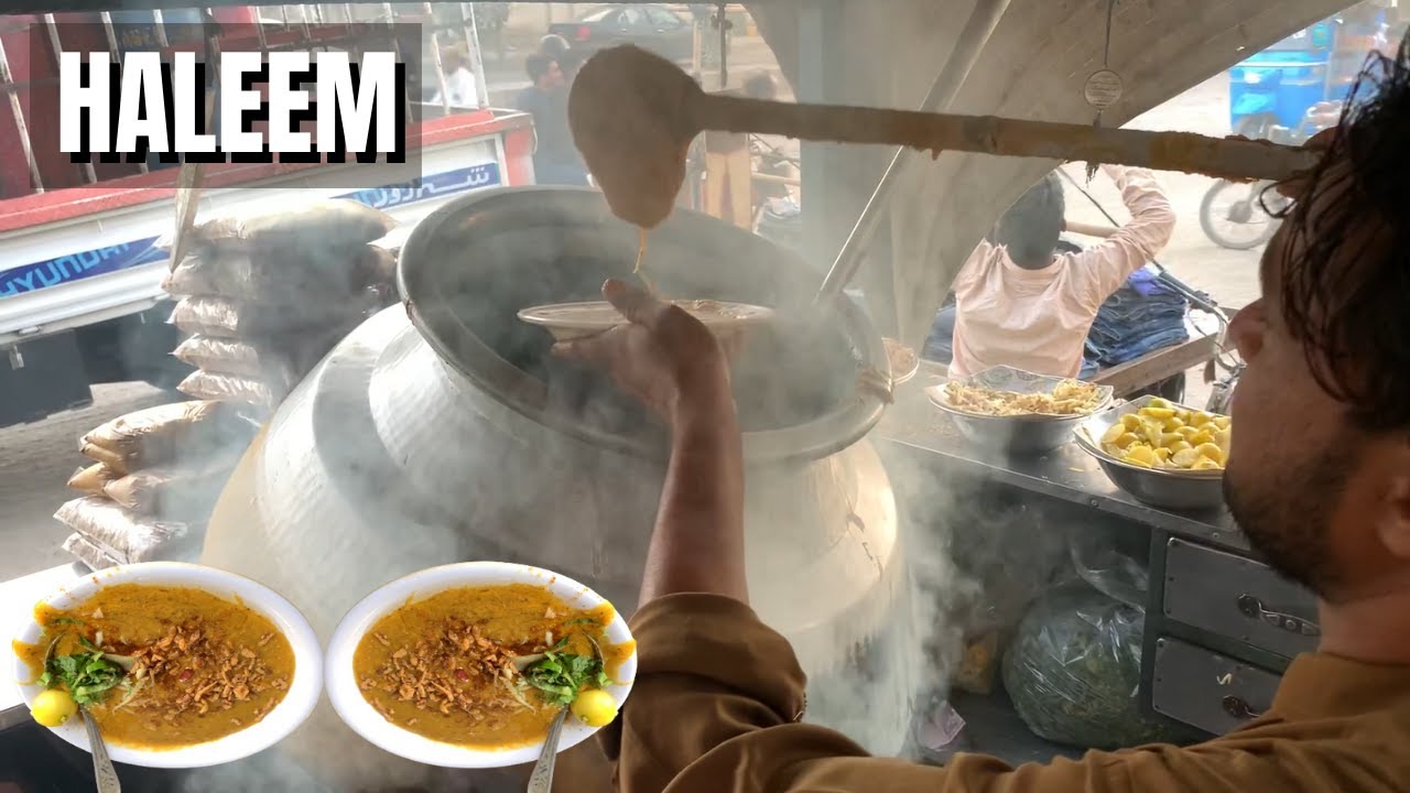 Famous Haleem In Karachi Haleem Street Food Karachi Pakistan YouTube