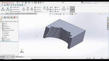Solidworks Loft & Boundary cut Tutorial  #14