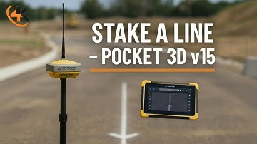 Topcon Pocket 3D V15 - How to Stakeout a Line