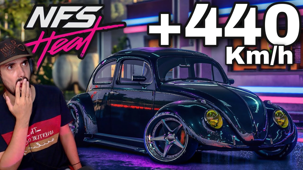 NFS: Heat | O Fusca MAIS RÁPIDO DO JOGO! +440 Km/h - (Fuscão Grosso)