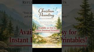 Christian Parenting Reflection Worksheets | Faith-Based Workbook for Families (Etsy Printable)