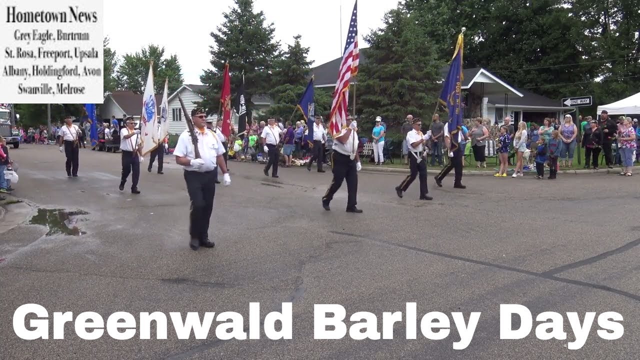 Greenwald MN Barley Days Parade August 6, 2017 Hometown News YouTube