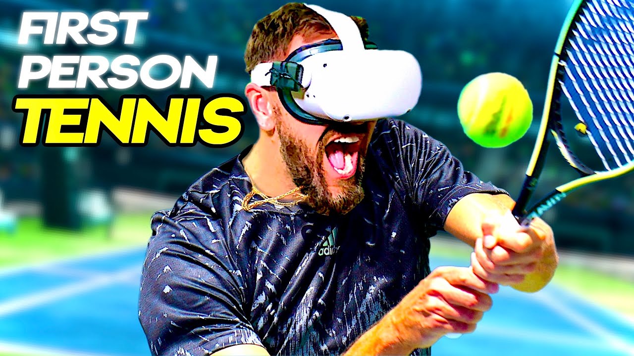 First Person Tennis VR is a HOOT 😅 - Quest 2 Gameplay