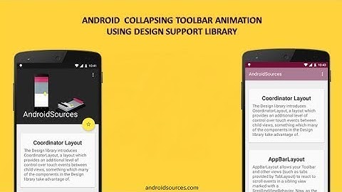 Android Studio Tutorial - Collapsing Toolbar Layout