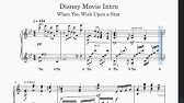 Music Sheet Disney Intro Piano Strings Ver ディズニー オープニング ピアノ 楽譜 Youtube