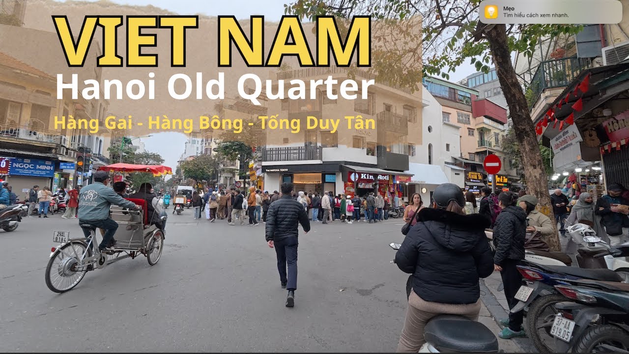 Explore Hanoi Old Quarter Life 🇻🇳 P.4 | Happy Walking | Hang Gai - Hang Bông - Tong Duy Tan