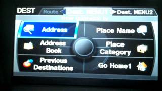 How to operate the navigation system on a 2012 Acura TL