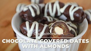 Chocolate Covered Dates With Almonds