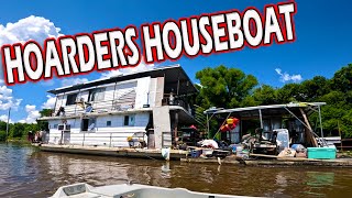 We Found A Hoarder’s Houseboat While Magnet Fishing A River In Louisiana!