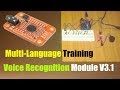 Voice Recognition Module v3.1, multi language commands training “speech recognition,Arduino Tutorial