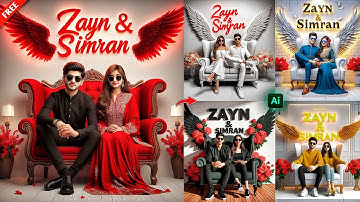 Create 3D Ai Couple Name Photo Editing || Bing Ai Image Generator - Ghaus Editz