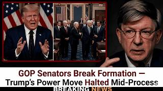 GOP Senators Break Formation — Trump’s Power Move Halted Mid-Process