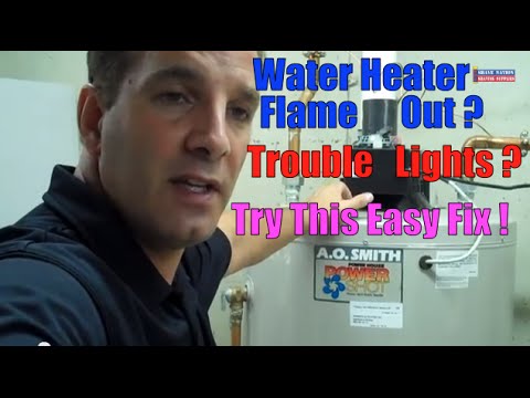 Water Heater Flame Gas Short Cycle Ignitor Problem Sensor Troubleshoot Repair AO Smith Igniter