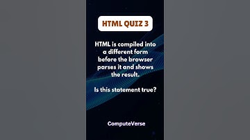 HTML QUIZ 3 #shorts  #short #html