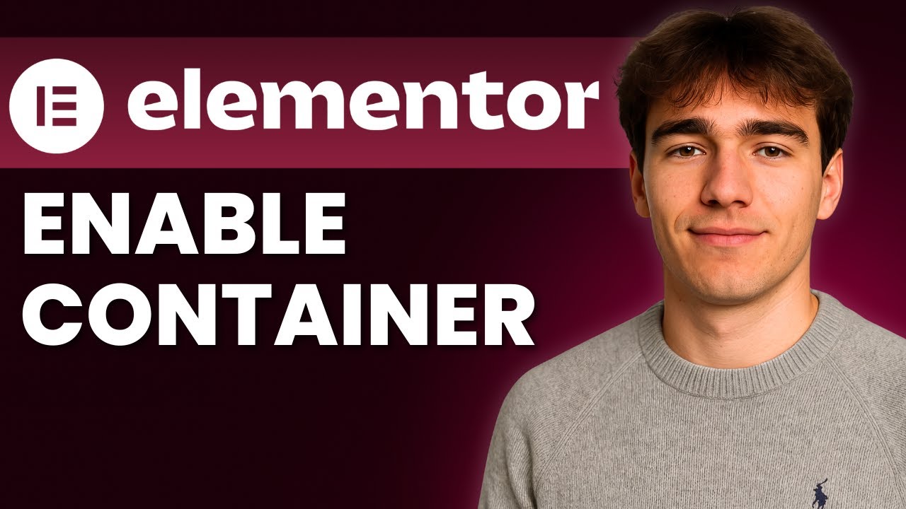How To Enable Container In Elementor (Tutorial 2025) - YouTube