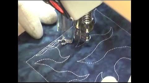 Free Motion Quilting Video: Double Sharp Stippling