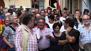 Acto recordatorio en Buñuel de las 52 víctimas asesinadas en esa localidad en 1936