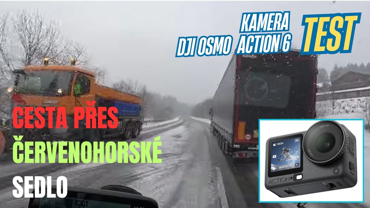 Test DJI OSMO Action 6 v drsných Zimních Podmínkách | Cesta přes Červenohorské sedlo, TomTom novinka