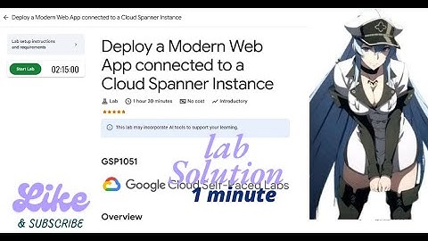 Deploy a Modern Web App connected to a Cloud Spanner Instance || GSP1051 ||Qwiklabs Arcade 2025.