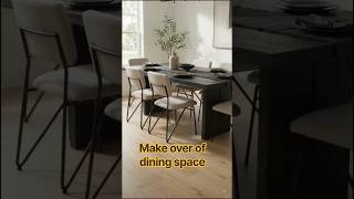 How to Make Your Dining Space Look Cozy & Spacious ✨ | Small Dining Room Ideas#shorts