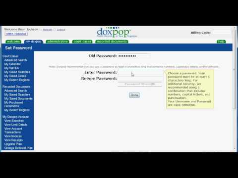 How to Change Your Doxpop Password