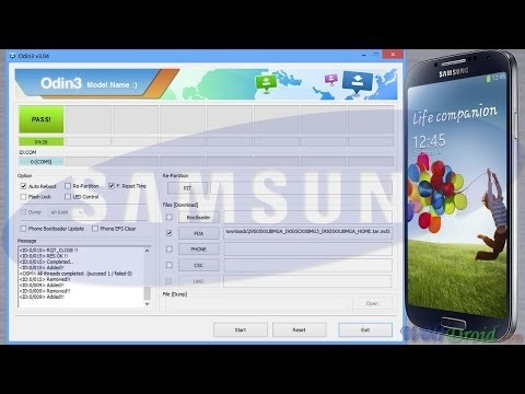 How to Flash Official Firmware for Samsung Galaxy S4 by Odin