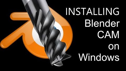 installing blenderCAM on windows