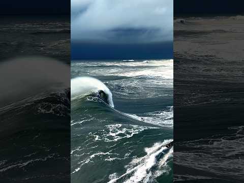 A blessing from above 🌊 Surfer @marciano.surf Jet @nicvonrupp / @gabrielsamps #nazare #drone