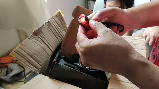 Rockbros bicycle light Solar panel USB charging unboxing 120dB horn super loud