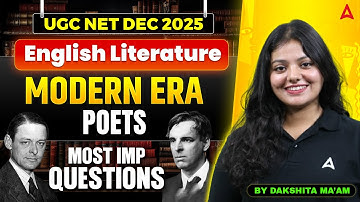 UGC NET DEC 2025  English Literature MODERN ERA (POETS) MOST IMP QUESTIONS