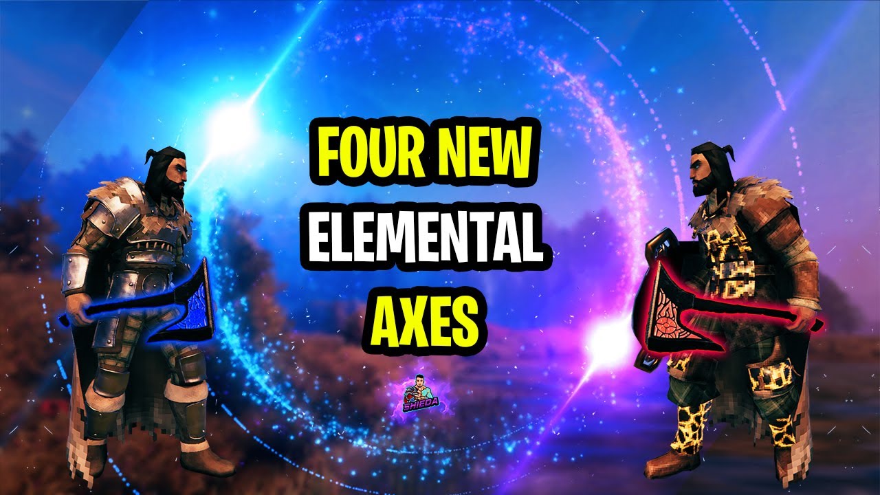 This Valheim mod adds 4 Elemental AXES! (RunicPack) Showcase/Review