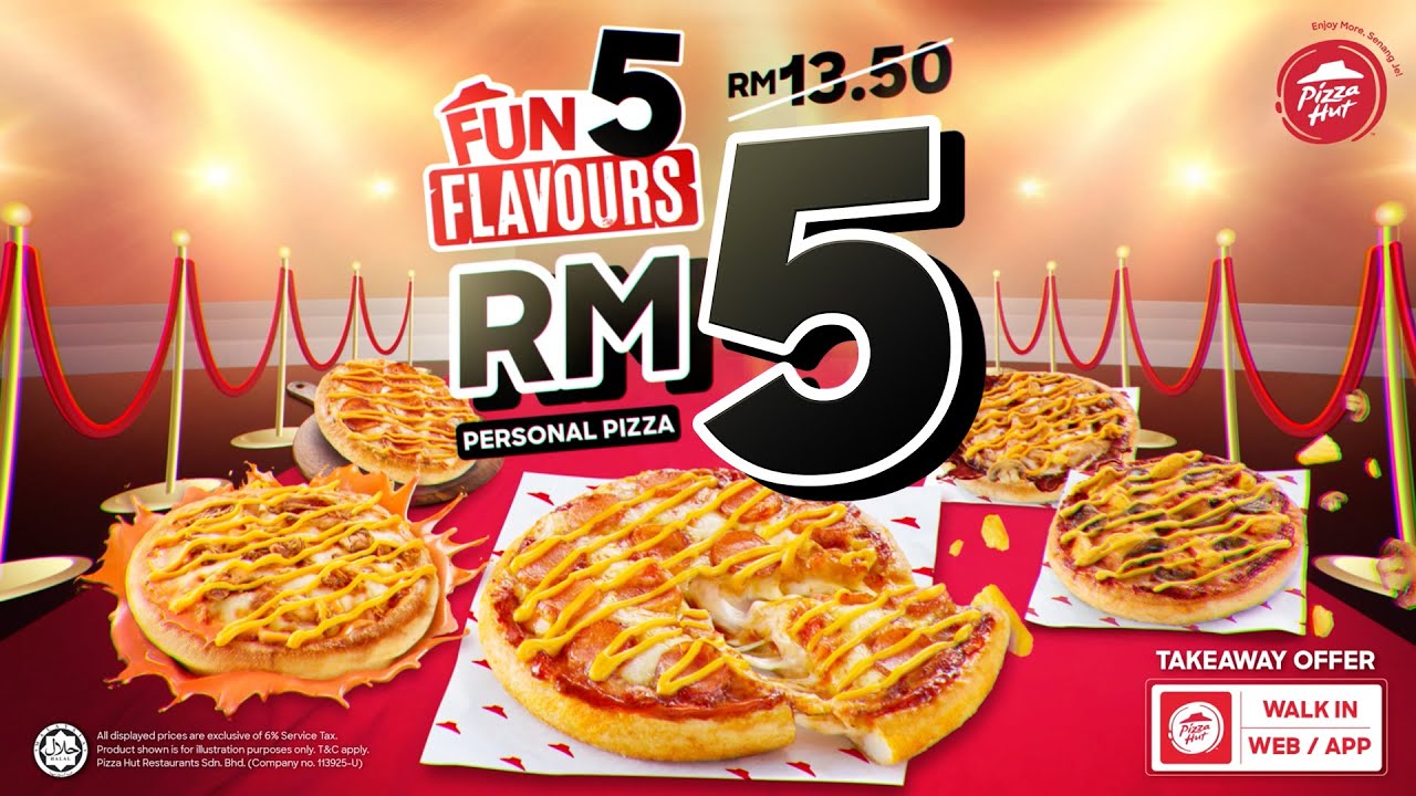 Pizza Hut RM5 Pizza Fun 5 Flavours YouTube Pizza Hut RM5 Pizza Fun 5 Flavours YouTube