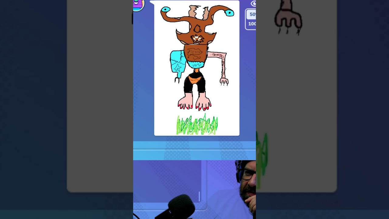Gartic Phone Exquisite mode for the creepy kid in horror movies 😓  