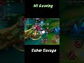 Saber Savage gameplay #mobilelegends #mlgaming #shortvideo #sabermlbbmobilelegend