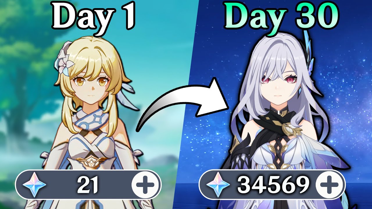 Desparate for Skirk, I Farmed Primogems as a F2P for 30 Days Straight on a new Genshin account