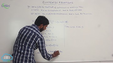 Quadratic expressions, equations in one variable || Theorems 2 || Disk Telangana