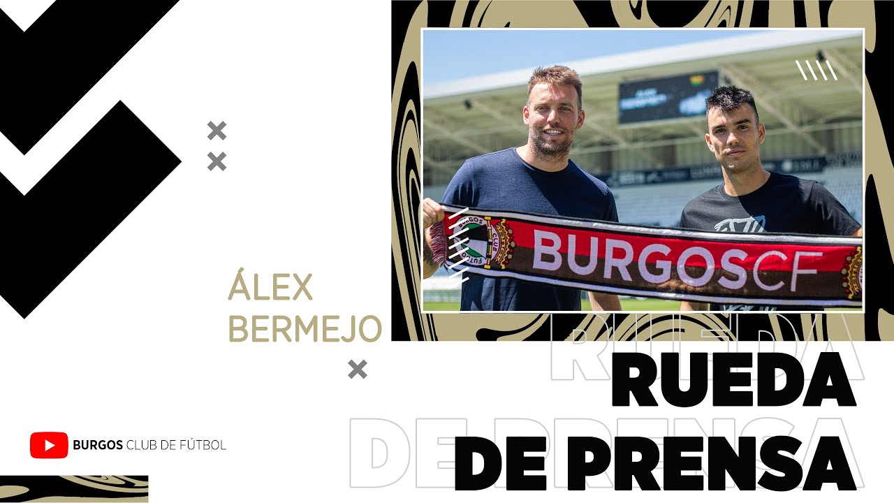 Presentación de Álex Bermejo como jugador del Burgos Club de Fútbol.