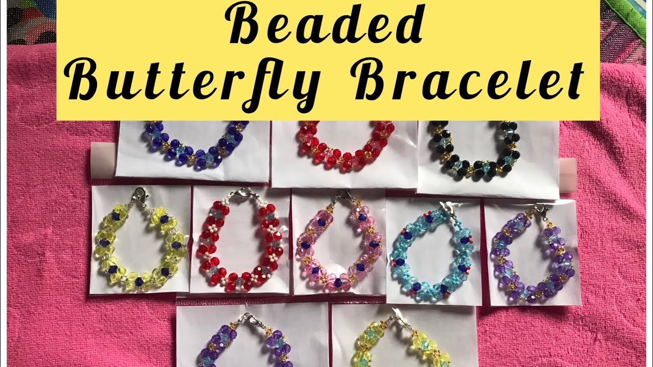 DIY Beaded Butterfly Bracelet/Handmade/by RejivicPedida YouTube