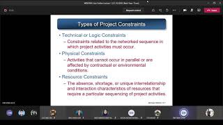 Project Management - Lecture 07(Scheduling Resources and Cost)