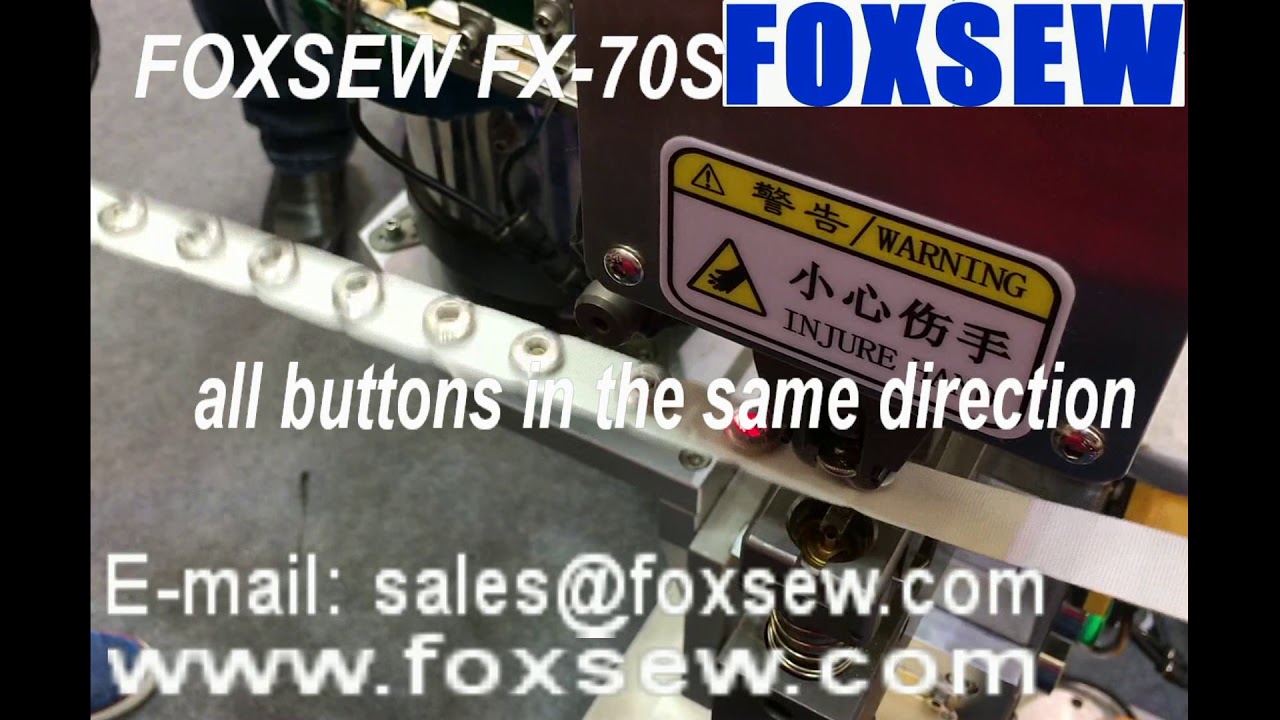 Automatic Snap Button Attaching Machine - YouTube
