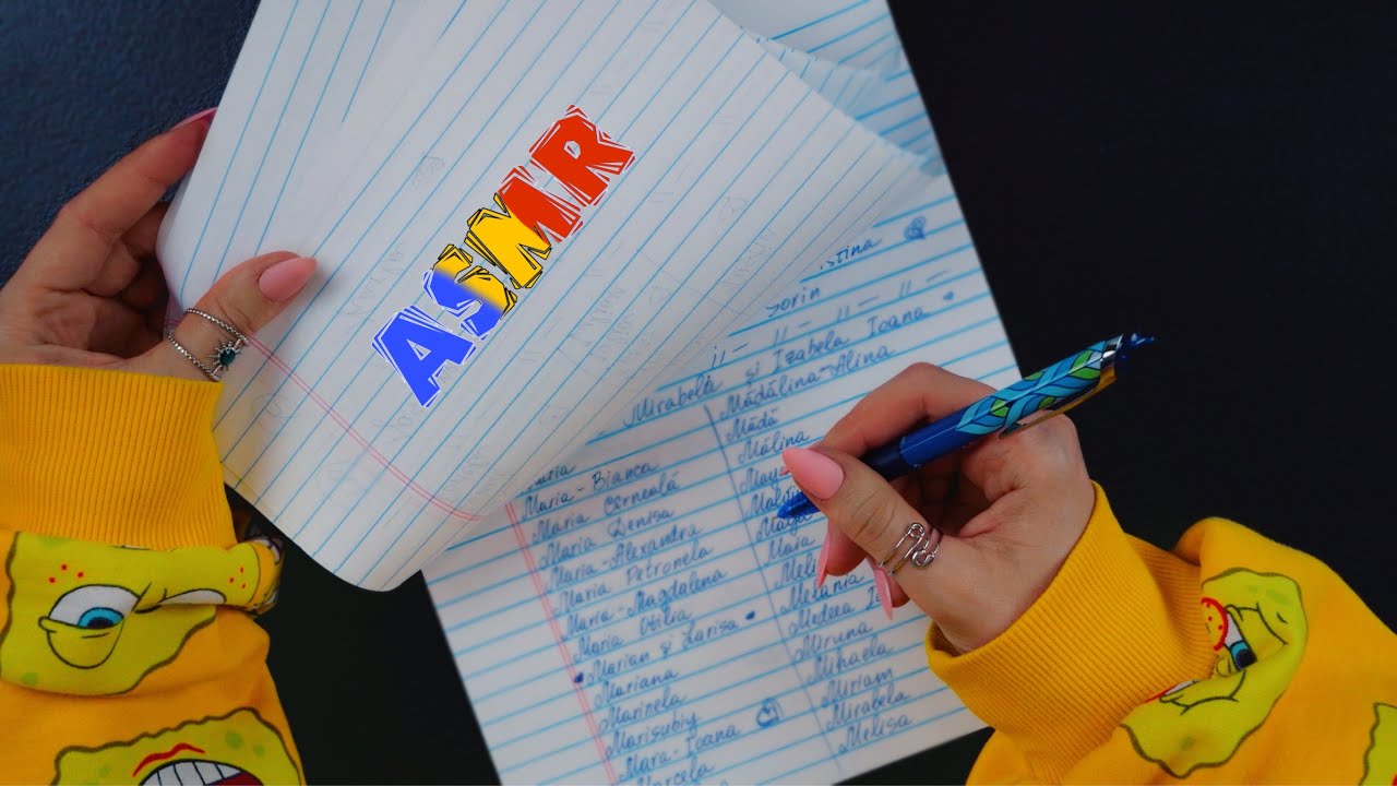 Scriu Numele Voastre  *ASMR în Română