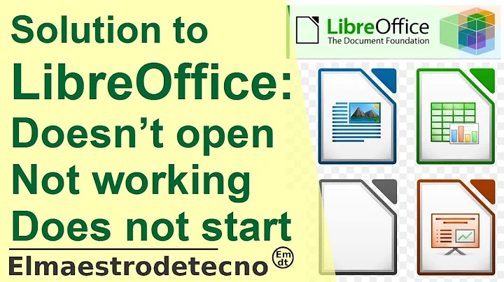 Solution: Libreoffice doesn't open, does not start, is not working, doesn't work... Also OpenOffice