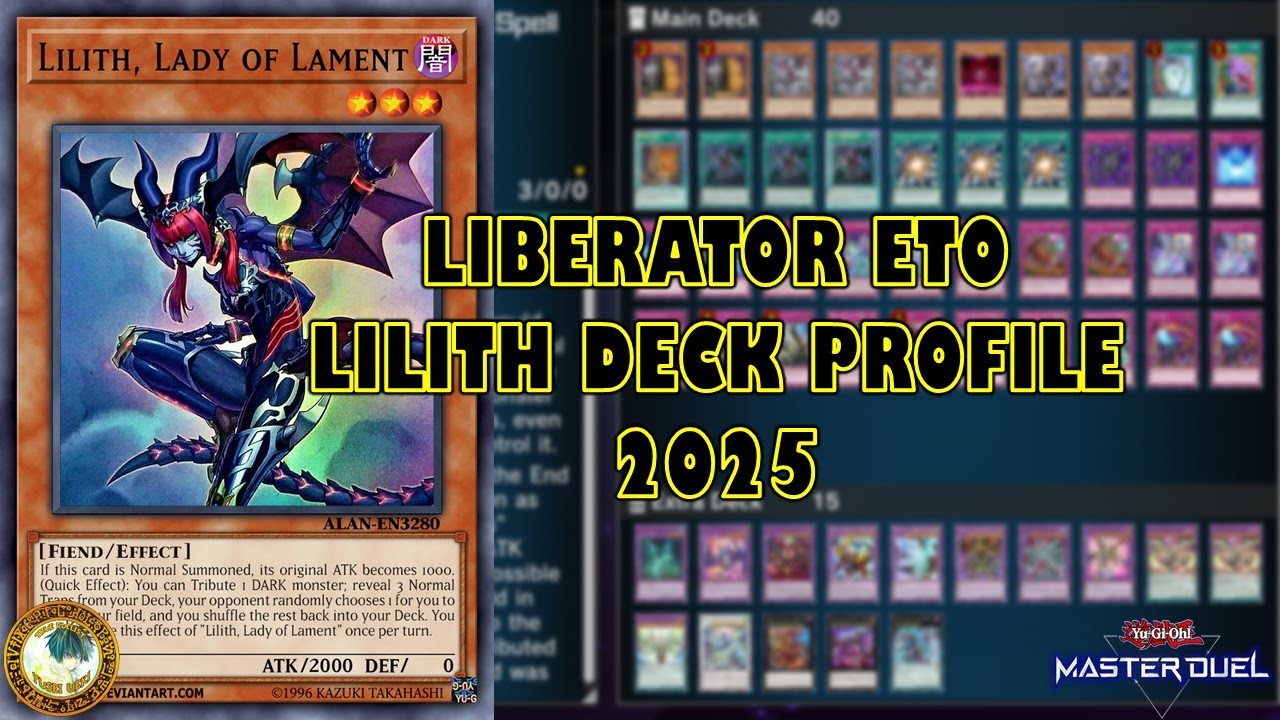 lilith deck yugioh Lilith, Lady of Lament SR06-EN000 Lilithmon X deck build recommendations?
