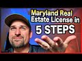 How to become a licensed real estate agent in maryland