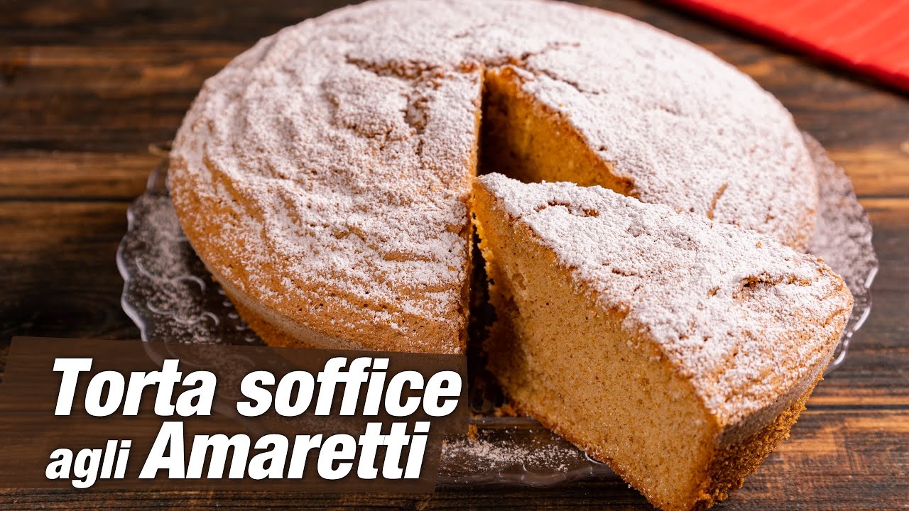 TORTA SOFFICE AGLI AMARETTI la Ricetta Facile di Buon'Idea