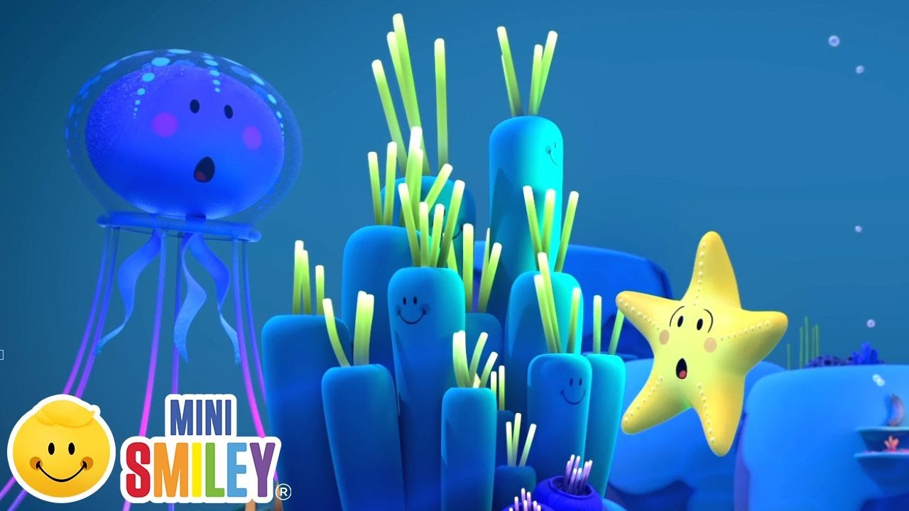Underwater Hide & Seek | Mini Smiley | 55' Compilation | Songs and Nursery Rhymes for Kids