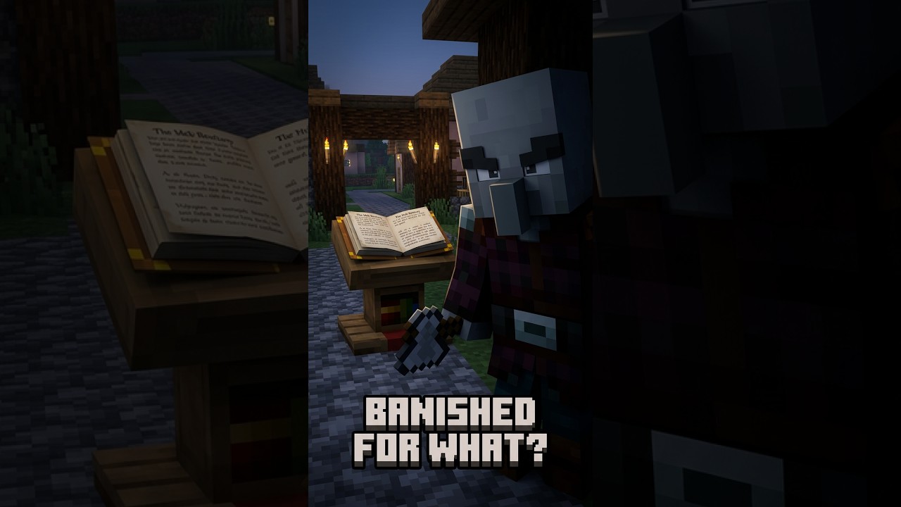 Why Illagers Attack Villages #minecraft #shorts
